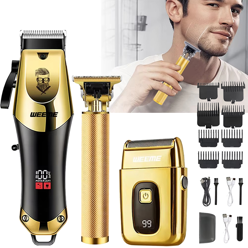 Men'S Grooming Set - 3-in-1 USB Rechargeable Men's Vintage T9