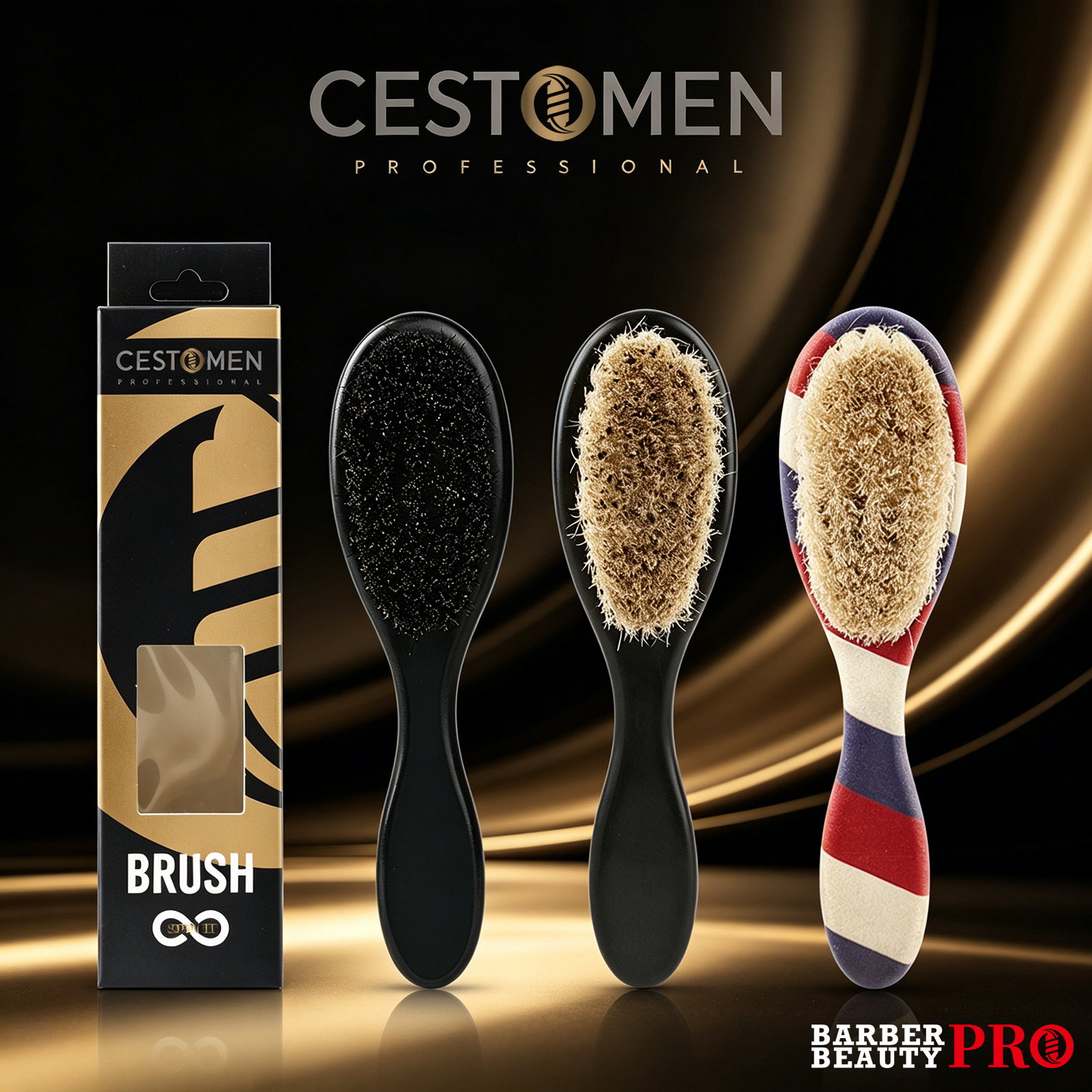 Men'S Grooming Set - 1pc Professional Barber Fade Brush for