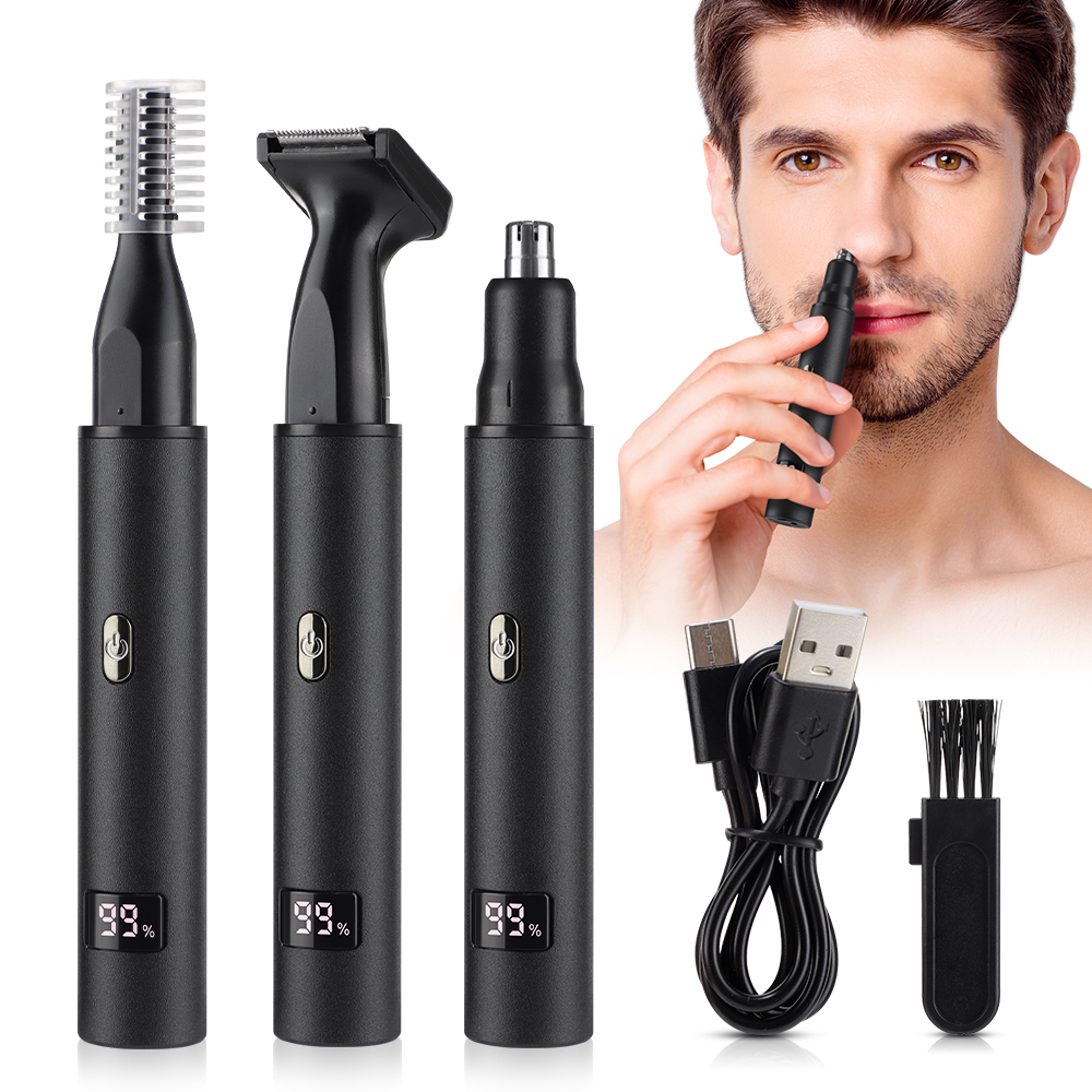 Men'S Grooming Set - Nose Hair Trimmer For Nose Ear