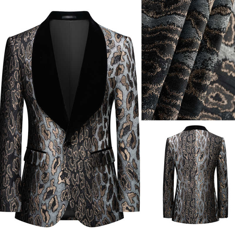 Modern Golden Patterned Jacqua - Men'S Grooming Spot avis et prix