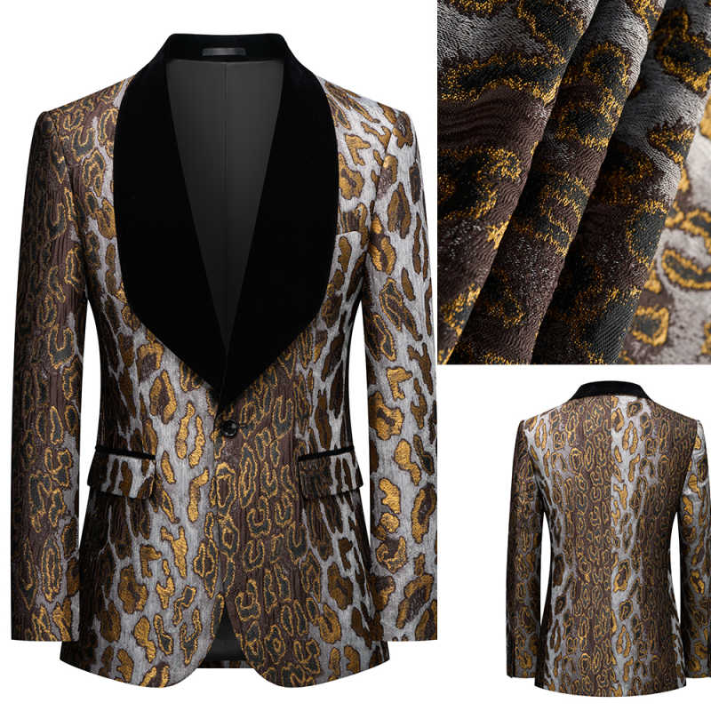 Modern Golden Patterned Jacqua - Men'S Grooming Spot avis et prix