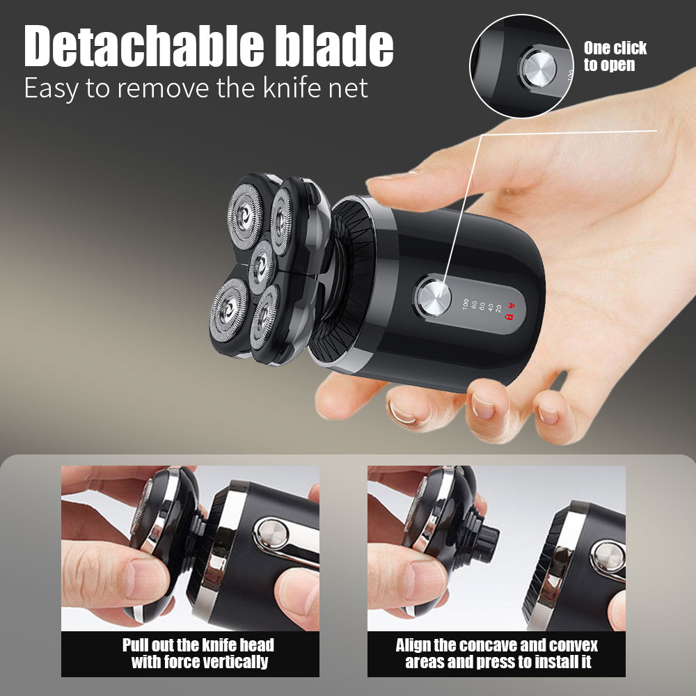 5-in-1 5 Heads Electric Shaver - Men'S Grooming Razor Kit avis et prix