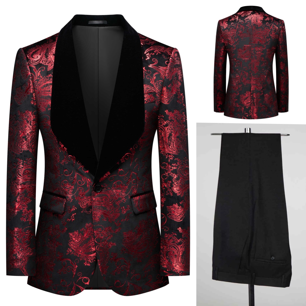 Real Picture Men Suit Jacquard - Men'S Grooming Spot avis et prix