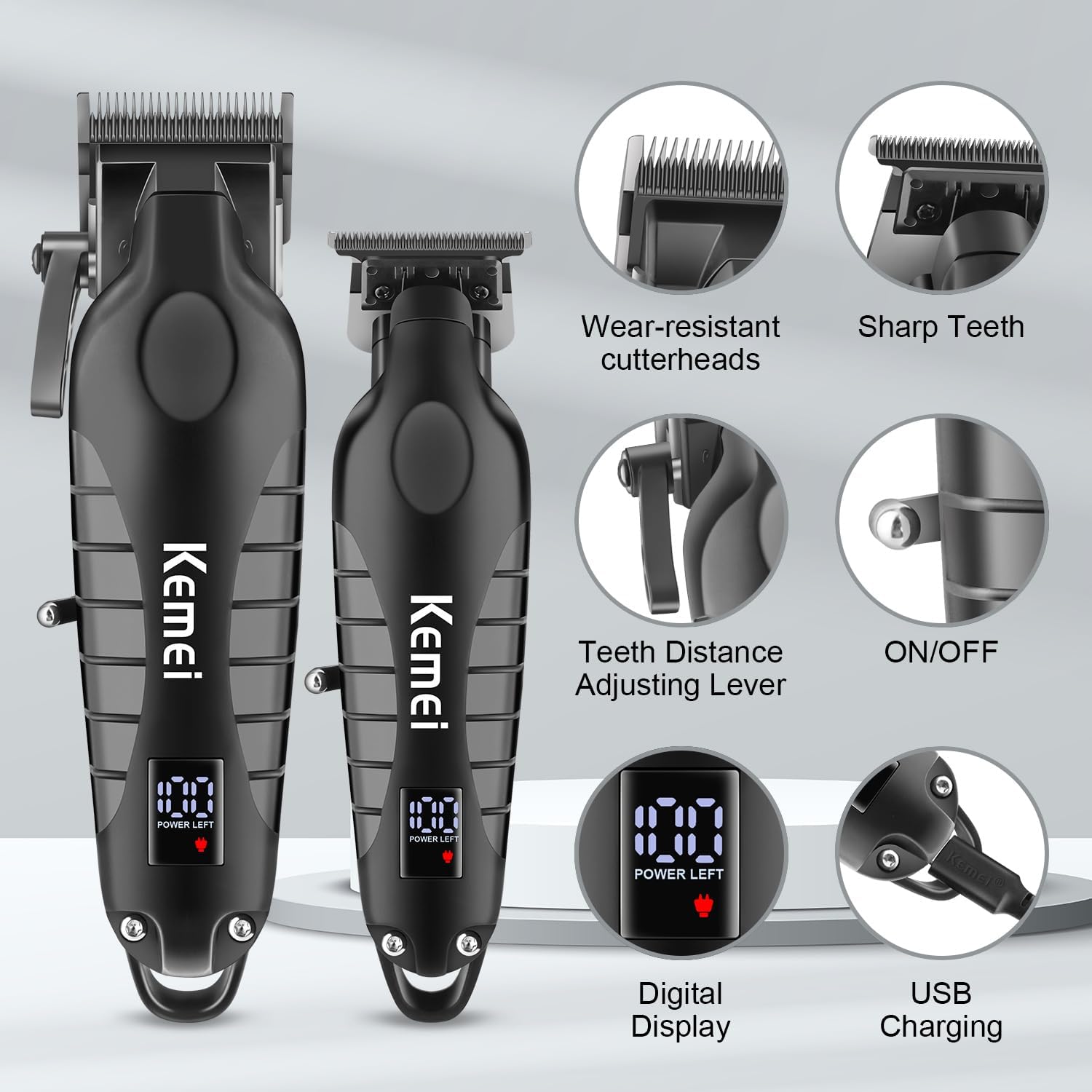 Kemei Hair Clipper Kit for Men - Men'S Grooming Set avis et prix