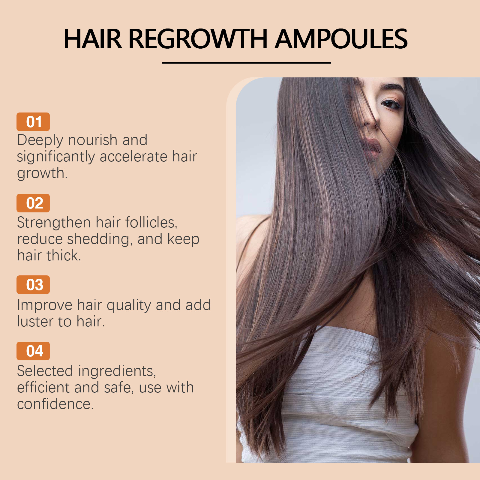 Hair Growth Ampoules Regrowth  - Ingrown Hair Serum avis et prix