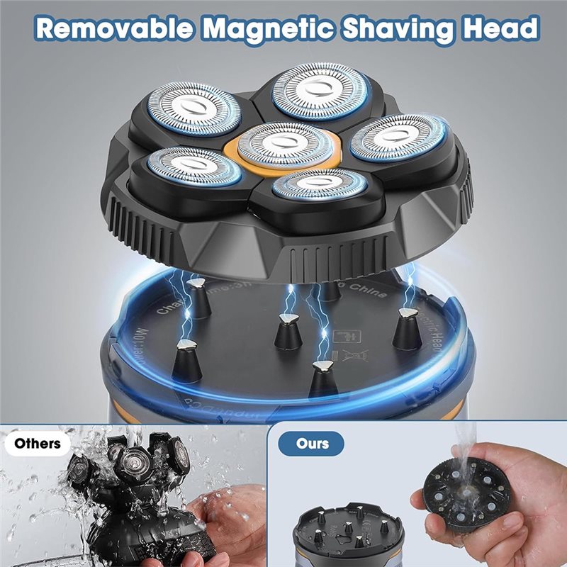 【NEWLY】6D Electric Head Shaver - Men'S Grooming Razor Kit avis et prix