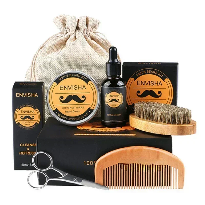 6pcs/set Men Beard Barba Groom - Men'S Grooming Set avis et prix
