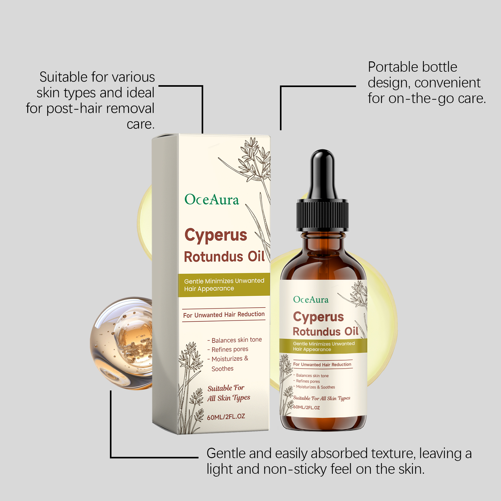 Cyperus Rotundus Hair Removal  - Ingrown Hair Serum avis et prix