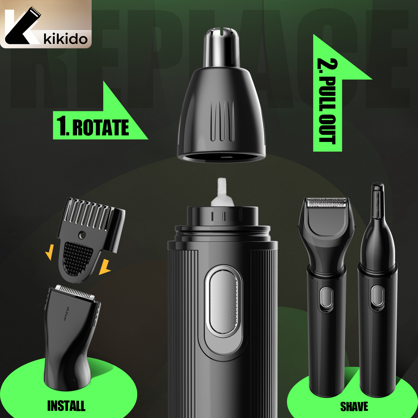 KIKIDO 4 in 1 Nose Hair Trimme - Men'S Grooming Set avis et prix
