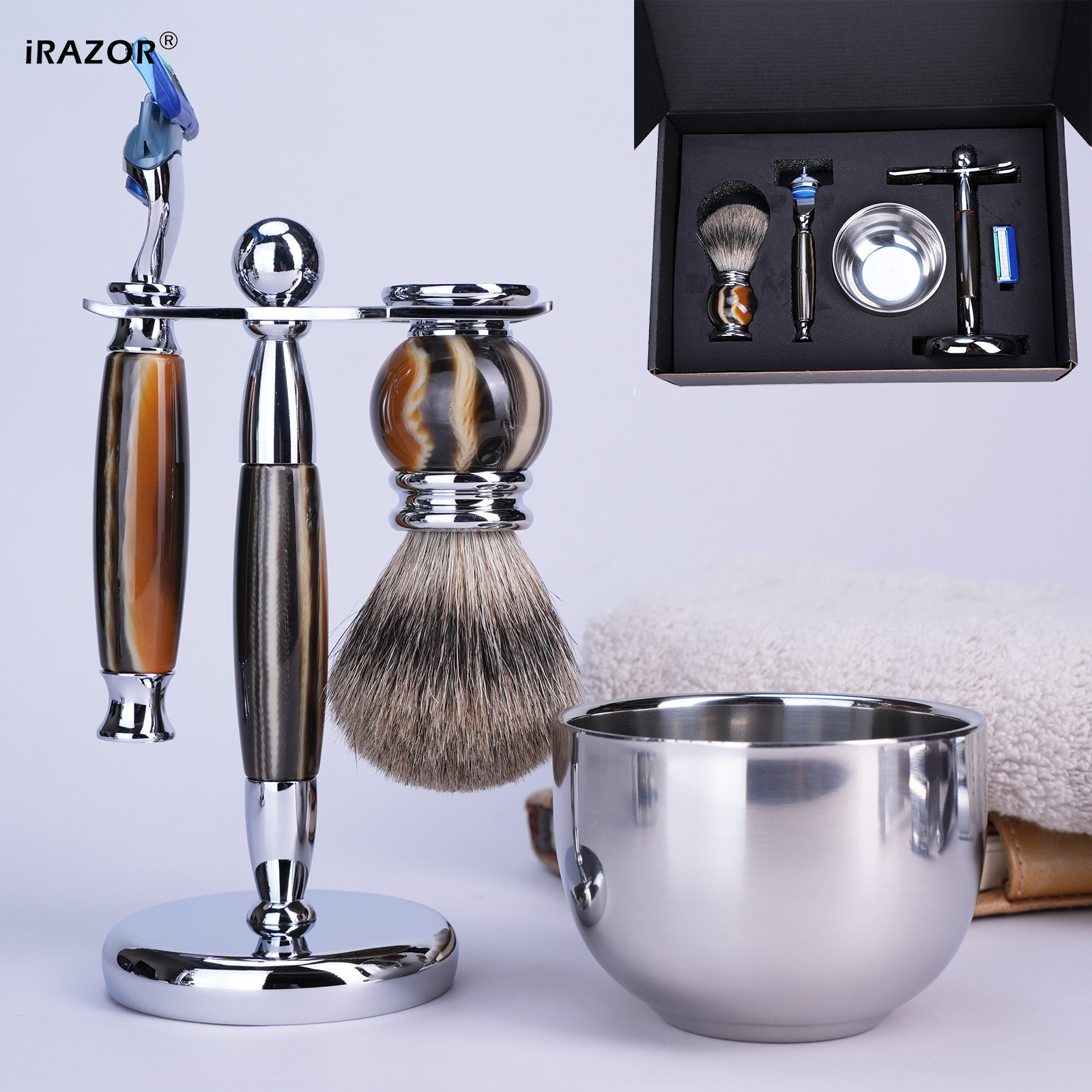 iRAZOR Luxury 5-Blade F5 Fusio - Men'S Grooming Razor Kit avis et prix