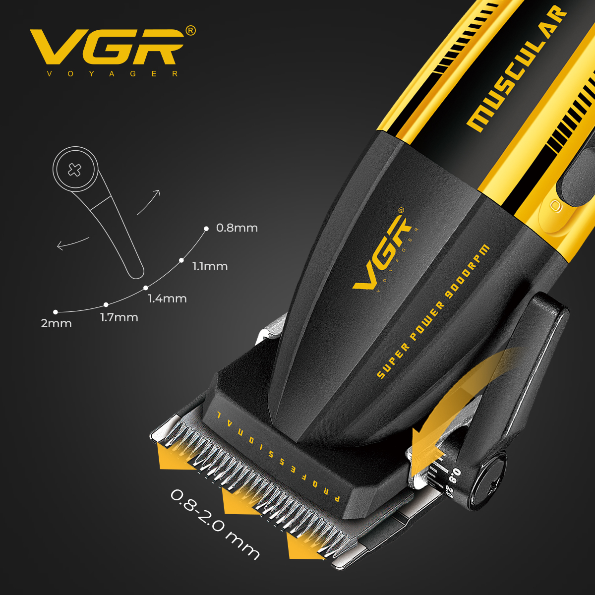 VGR Clipper Professional Hair  - Electric Shaver Rotary avis et prix