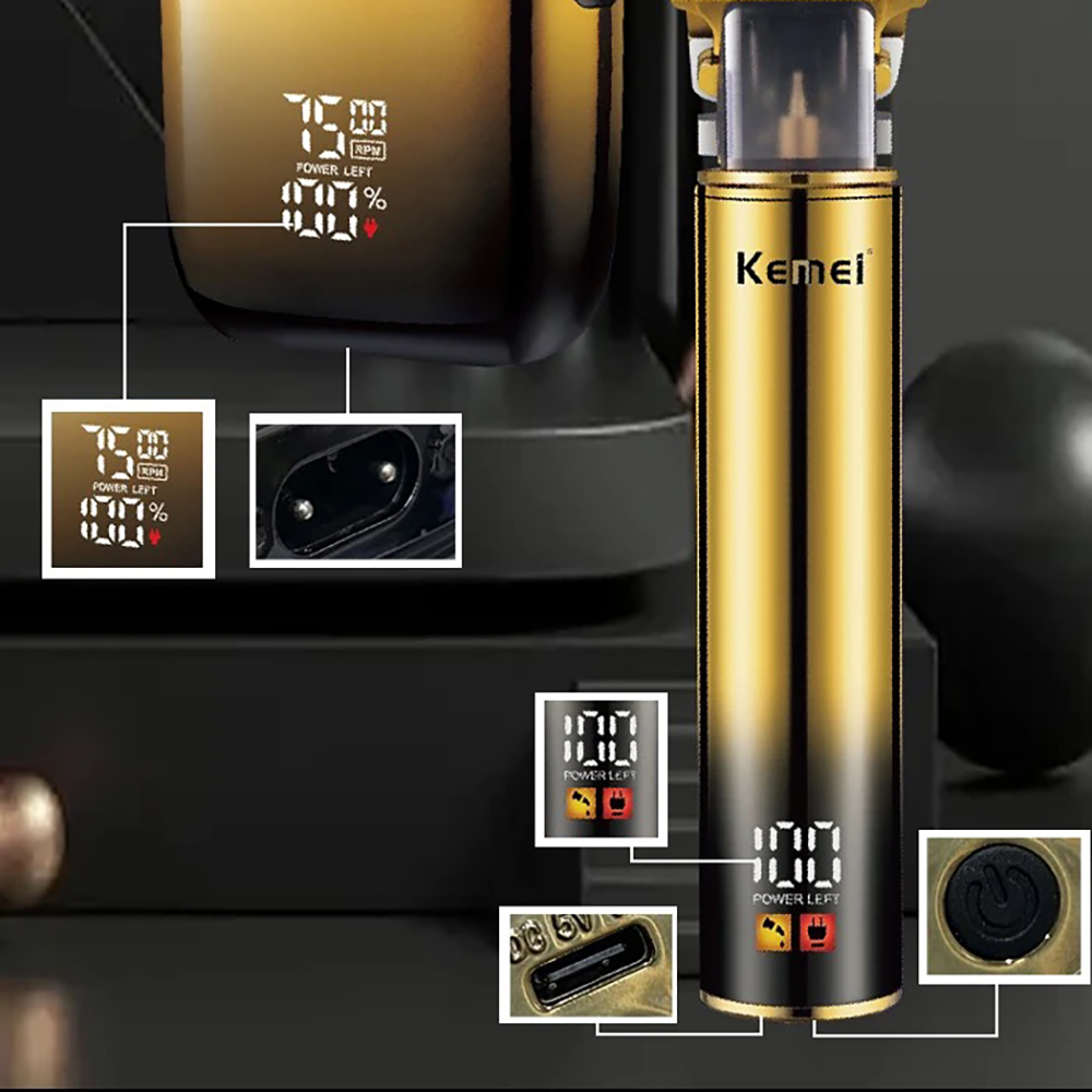 Kemei Hair Trimmer Electric Ra - Men'S Grooming Razor Kit avis et prix
