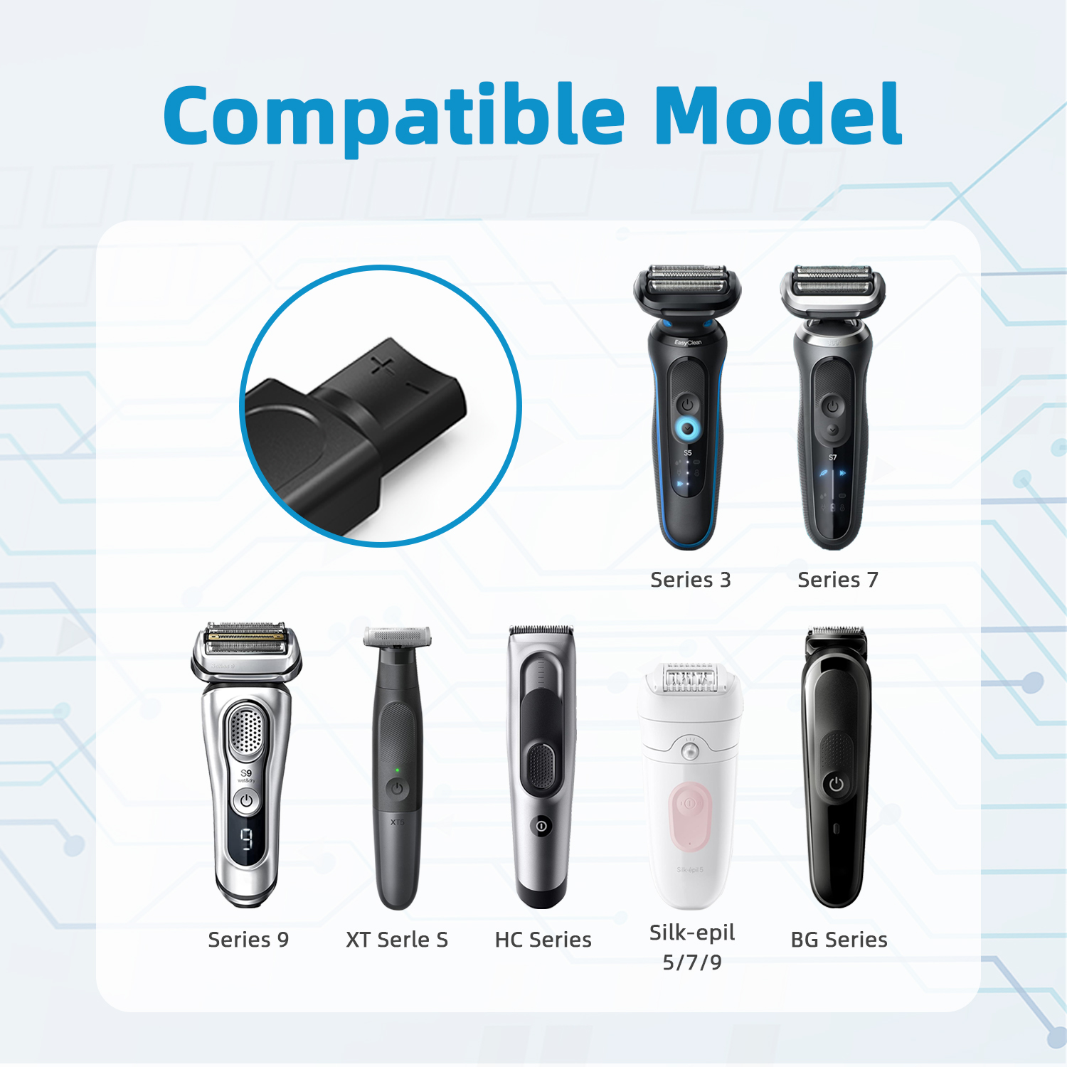 Brangdy 12V Type-C Shaver Adap - Electric Shaver Rotary avis et prix