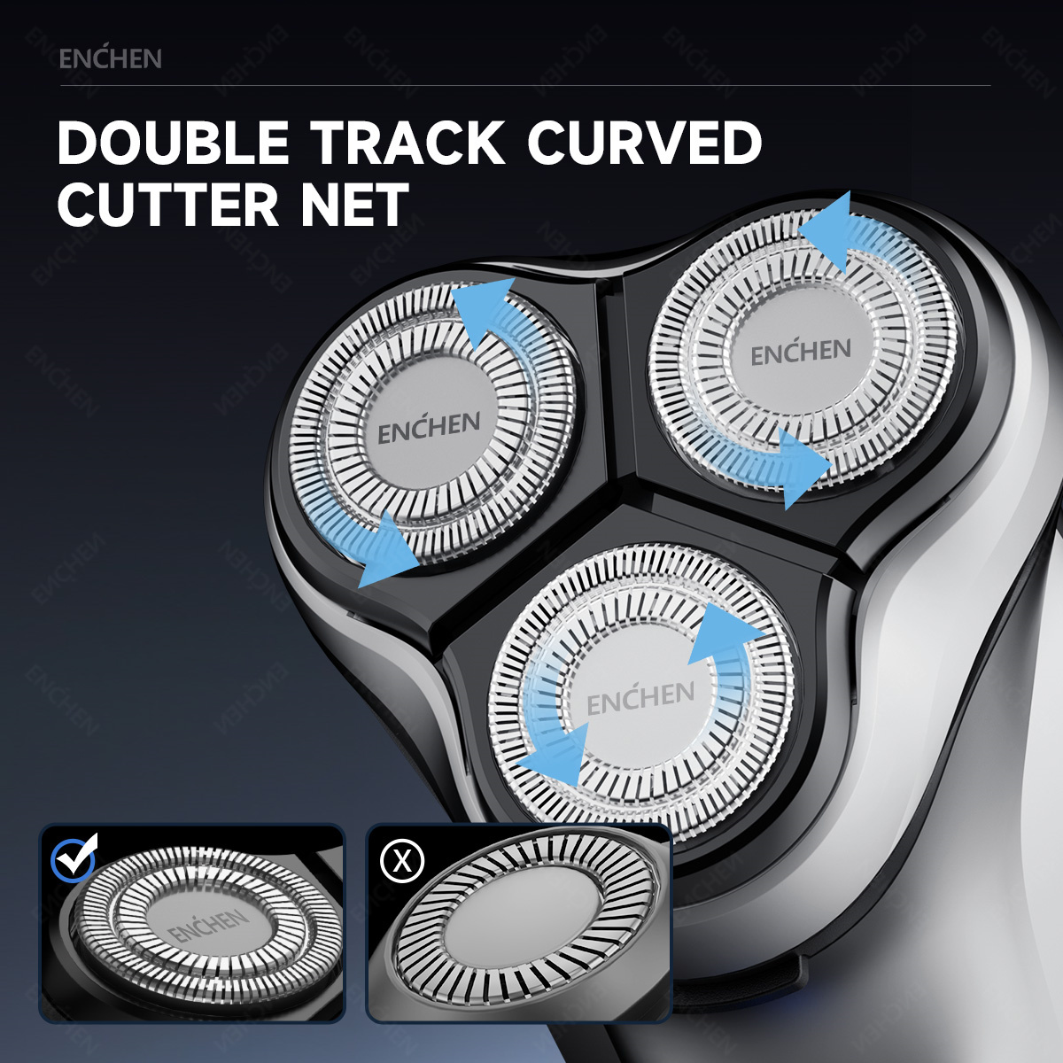 ENCHEN Blackstone's Replacemen - Electric Shaver Rotary avis et prix