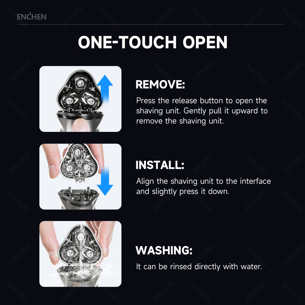 ENCHEN Blackstone's Replacemen - Electric Shaver Rotary avis et prix